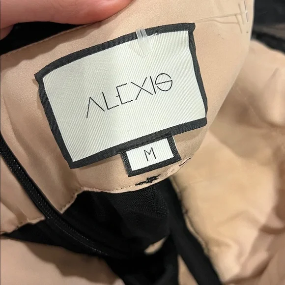 Alexis Black Strapless Lace gown size medium - Picture 2 of 3